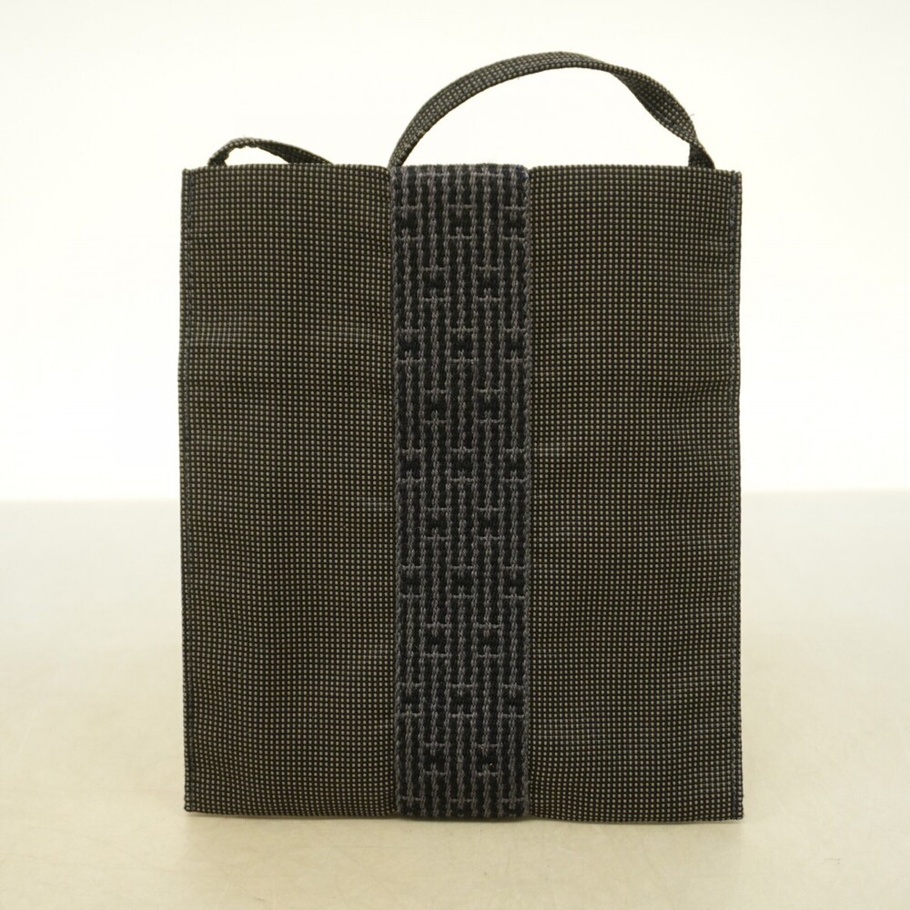 Hermes Shoulder Bag, Herline Pochette, Canvas, Gray, Women's - Picture 9 of 9